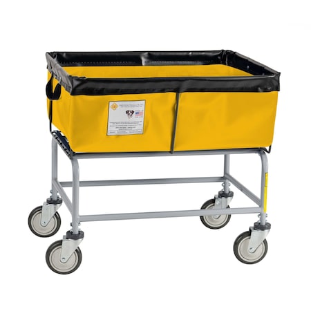 R&B Wire Products Vinyl Truck, Yellow, 29 in L, 22.5 in W, 27 in H, 3 Bushel Volume Capacity 463Y